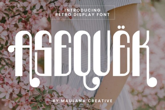 Asequek Font Review: Retro Display Type for Campaigns