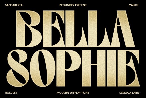 Bella Sophie Font: Bold Style for Handmade Labels