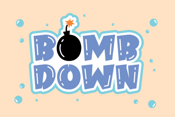Bomb Down Font: Playful Display Typography for Web Design