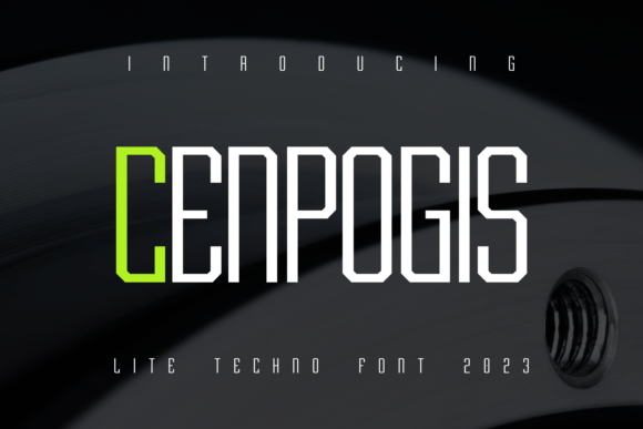 Cenpogis Font: Sleek Tech Style for Maker Projects