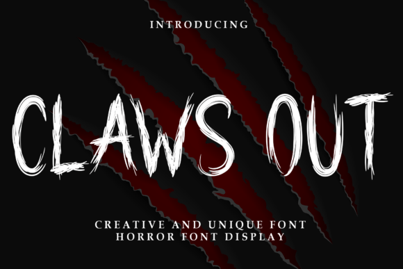 Claws Out Font: A Playful Display Typeface for Editorial Design