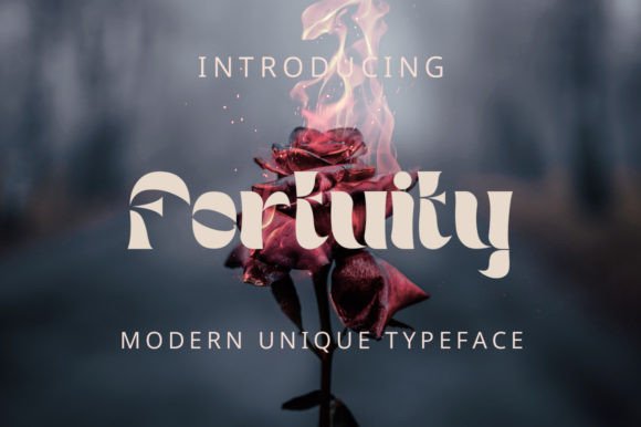 Fortuity Font: A Modern Display Typeface for Editorial Design