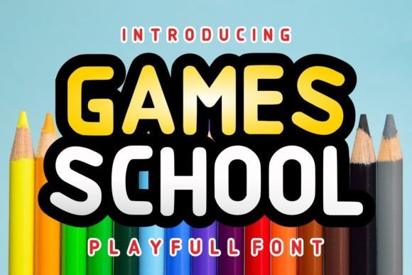 Games School Font: Bold Editorial Typography
