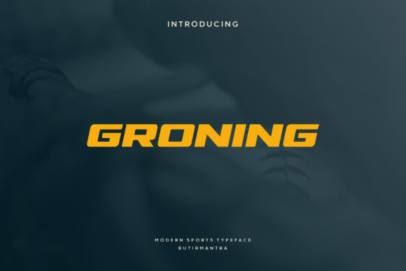 Groning Font: A Designer’s Take on This Sports Display Typeface