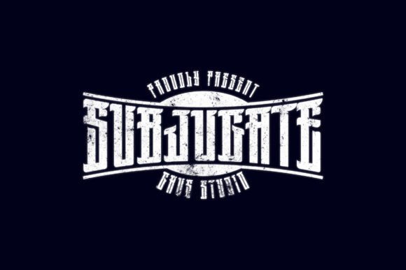 Grvs Subjugate Dark Esport Font for Web Design