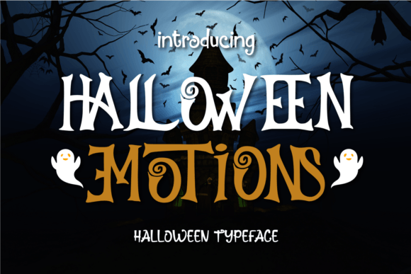 Halloween Emotions Font: Spooky Display Type for Makers