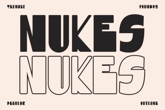 Nukes Font: Bold Display Typography for Business Branding