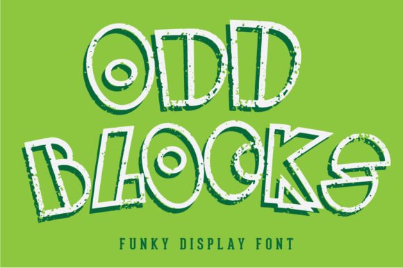 Odd Blocks Font: Bold Display Typography for Web Design