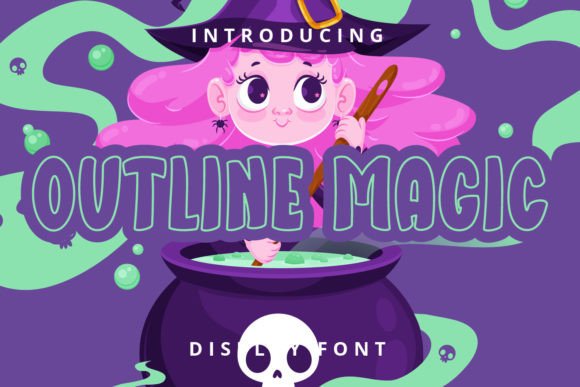 Outline Magic Font Review: A Retro Display Typeface Test