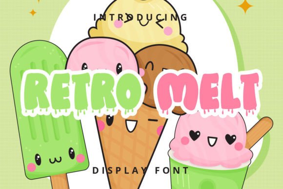 Retro Melt Font: A Playful Display Typeface for Brands