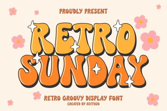 Retro Sunday Font: Nostalgic Display Type for Crafters