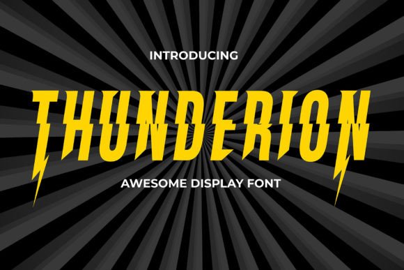Thunderion Font: Electrifying Display Typography for Campaigns