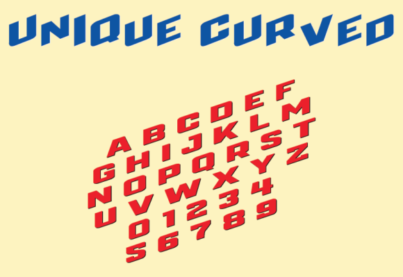 Unique Curved Font Review for Web Design Layouts