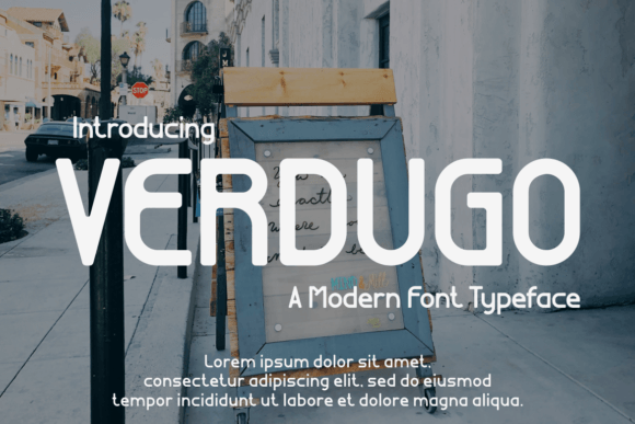 Verdugo Font: Modern Display Typography for Small Business Branding